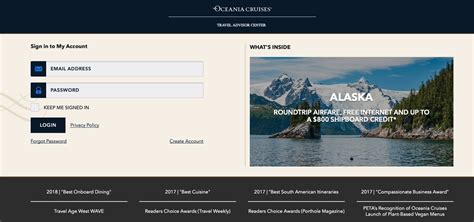 oceania cruises travel agent portal.